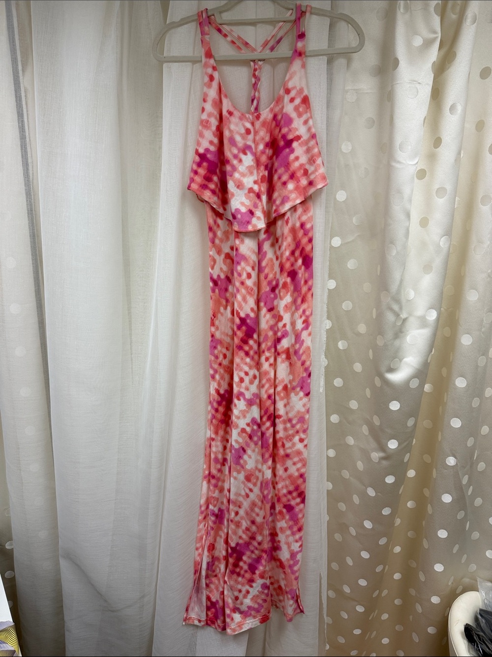 Patagonia Pink Patterned Maxi Dress - Unknown Brand